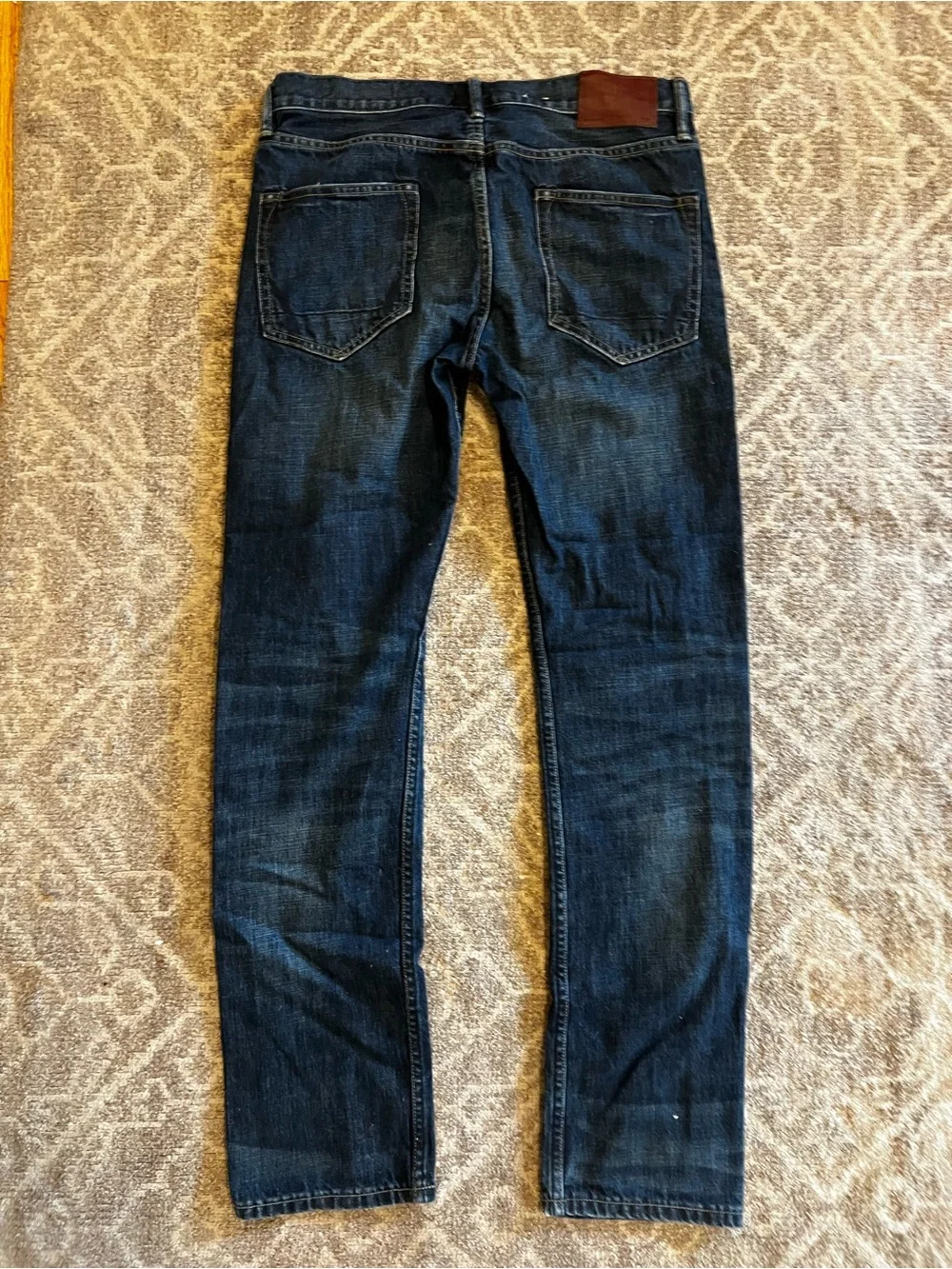 All saints Iggy Men's Dark Blue Slim Straight Jeans